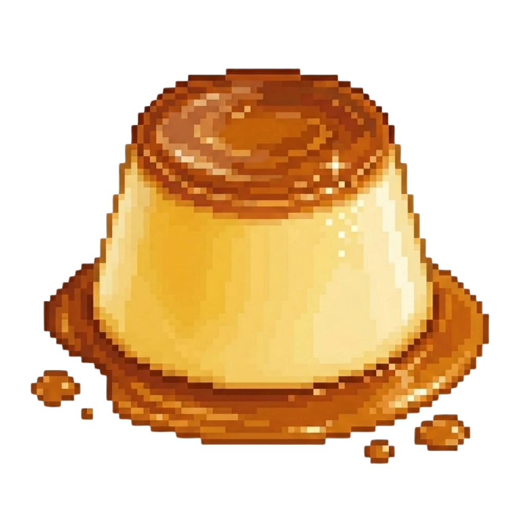 プリンのドット絵